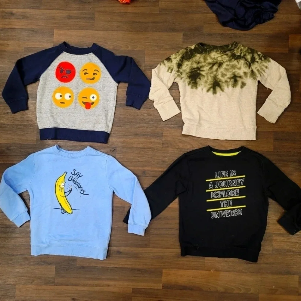 Bundle of 4 Long Sleeve Sweat Shirts 4/5 XS 4 Todd